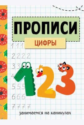 ЗАНИМАЕМСЯ НА КАНИКУЛАХ. ПРОПИСИ. Цифры