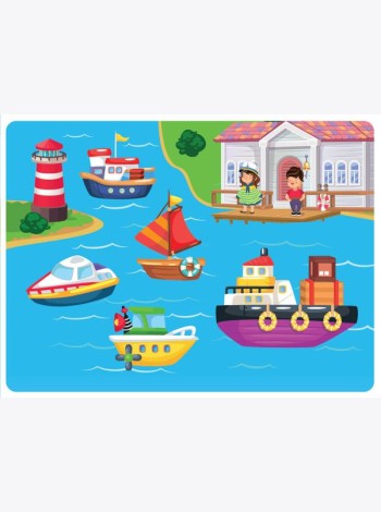 Многоразовые водные раскраски. Выпуск 13 (Кораблики)