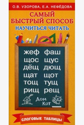 Самый быстрый способ научиться читать. Слоговые таблицы
