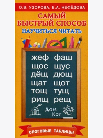 Самый быстрый способ научиться читать. Слоговые таблицы