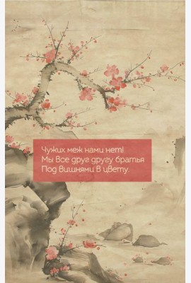 Вишни в цвету. Ежедневник недатированный (А5, 72 л.)