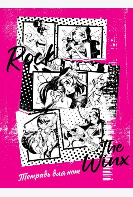 Тетрадь для нот. Winx. Феи рок-звезды (24 л., А4, вертикальная, скрепка)