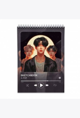 Скетчбук. K-pop Style. 14,8х21 см. 40 листов. ГЕОДОМ