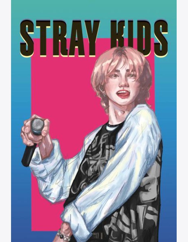 Обложка для паспорта. Stray Kids. Хенджин (ПВХ, 185х133 мм)