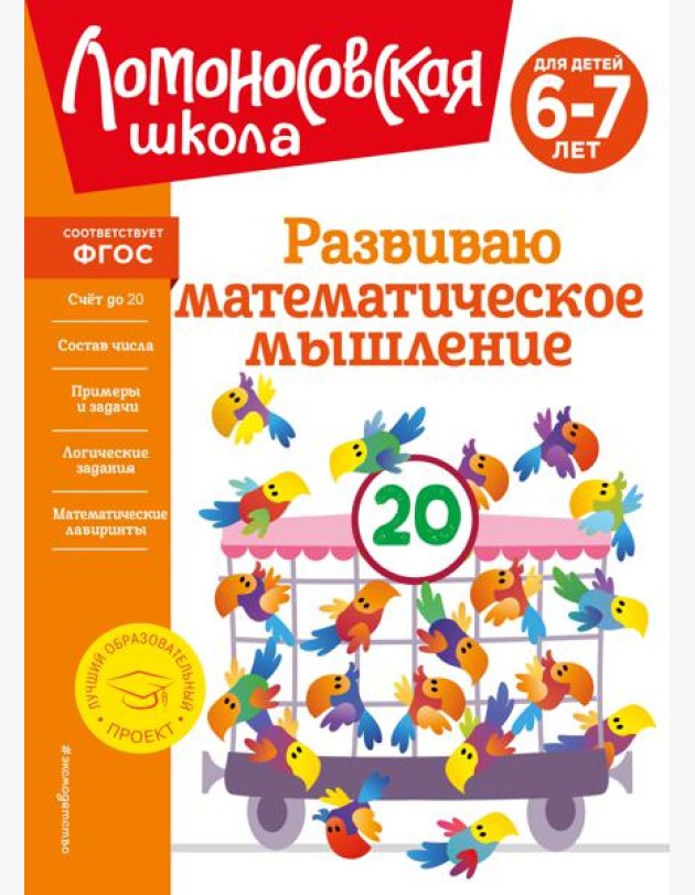 Развиваю математическое мышление: для детей 6-7 лет