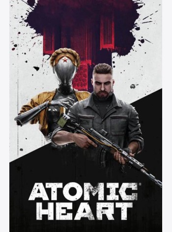 Обложка для паспорта. Atomic Heart. Близняшка и майор Нечаев (ПВХ, 185х133 мм)
