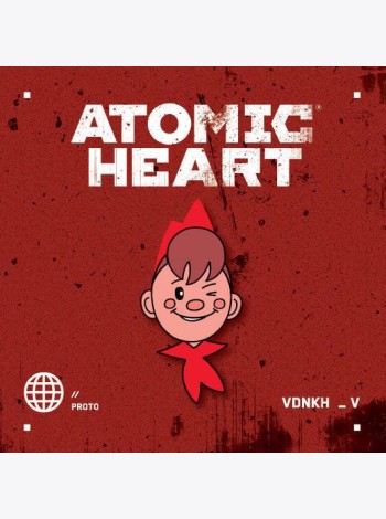 Значок металлический, Atomic Heart. Пионер