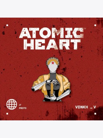 Значок металлический. Atomic Heart. Близняшка