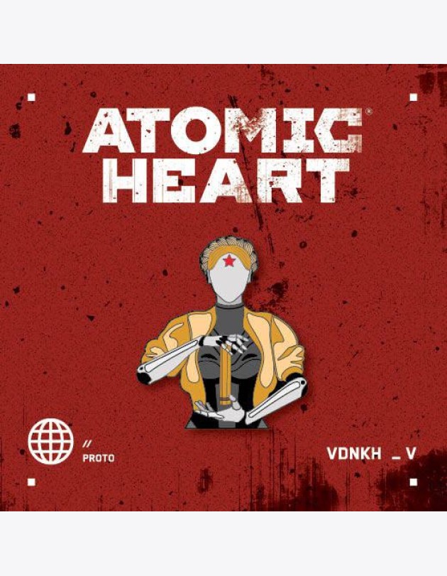 Значок металлический. Atomic Heart. Близняшка