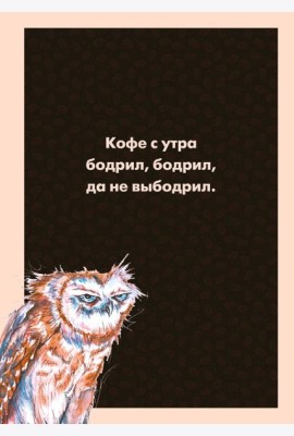 Блокнот в клетку. Сова (А4, 48 л., на пружине)