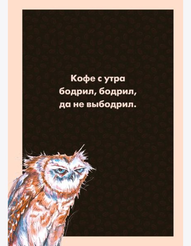 Блокнот в клетку. Сова (А4, 48 л., на пружине)