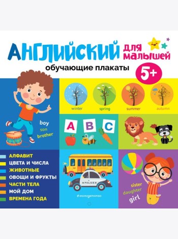 Английский для малышей. Обучающие плакаты