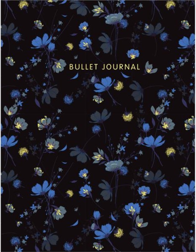 Блокнот в точку: Bullet Journal (полночные цветы, 144 c., пружина)