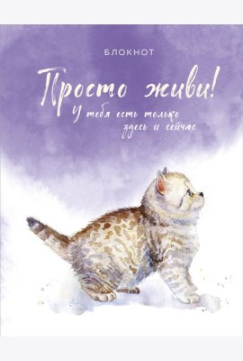 Блокнот. Просто живи! У тебя есть только здесь и сейчас