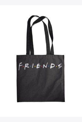 Сумка. Friends (черная, 38х43 см, длина ручек 58 см)