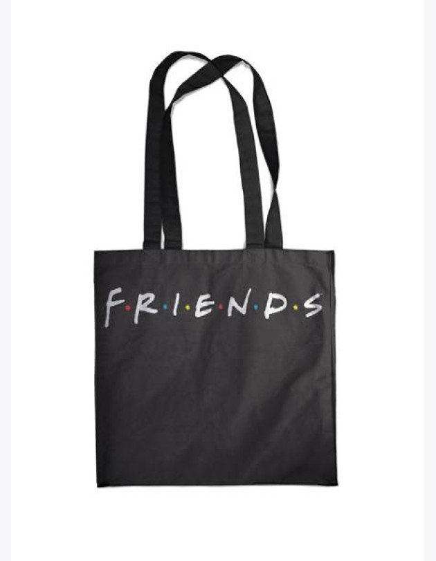 Сумка. Friends (черная, 38х43 см, длина ручек 58 см)