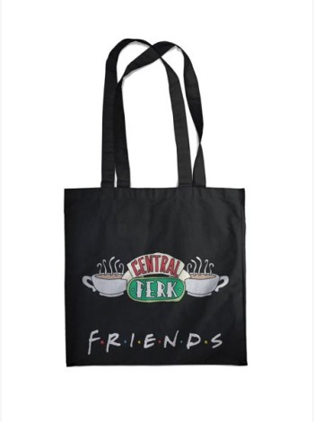 Сумка. Friends. Central perk (черная, 38х43 см, длина ручек 58 см)