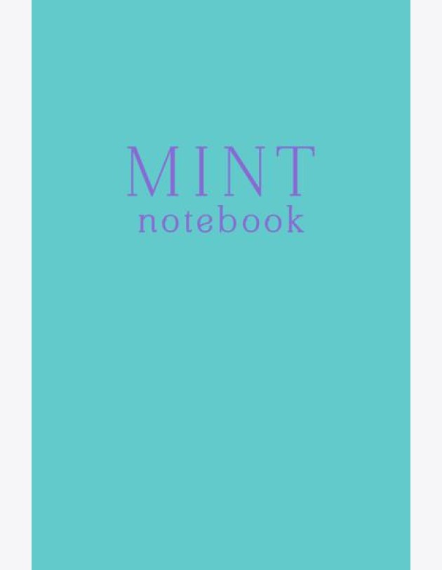 Mint notebook. Блокнот (А5, 32 л., прошитый цветными нитками, тиснение фольгой)