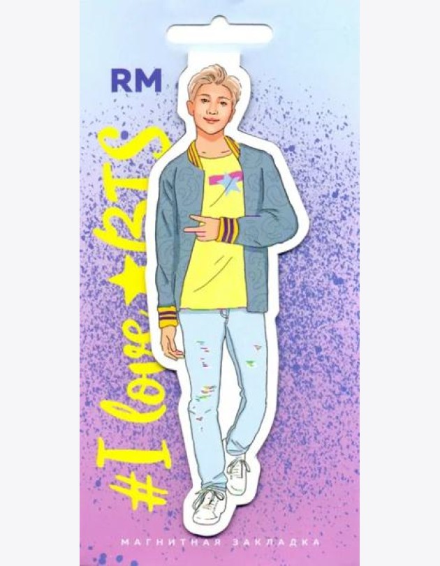Фигурная магнитная закладка. BTS. RM