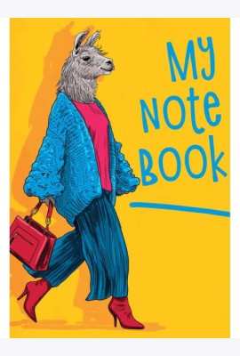 КанцПроф-П MyArt. Блокнот в клетку My notebook. Лама