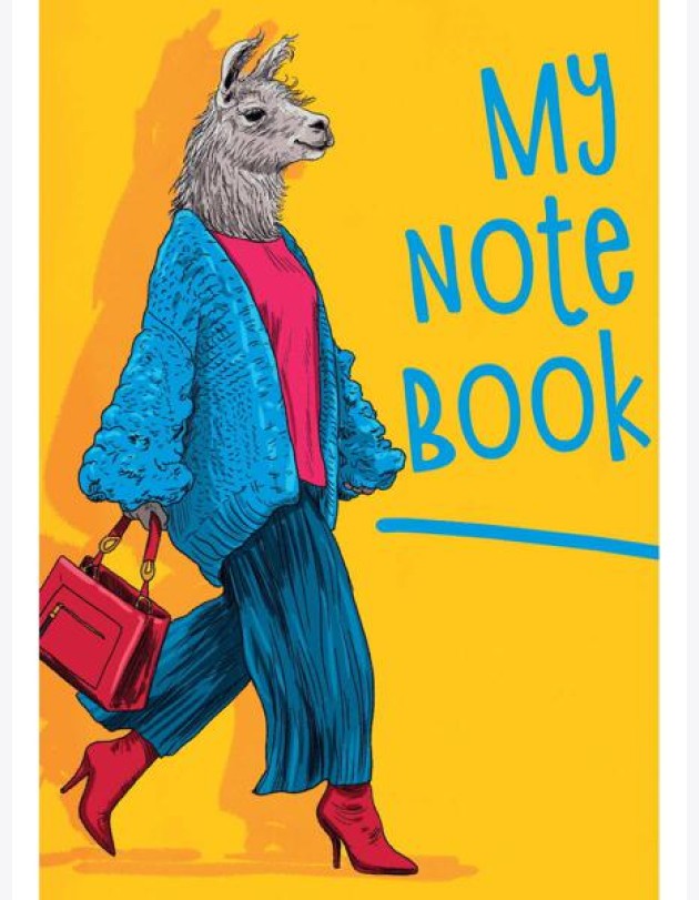 КанцПроф-П MyArt. Блокнот в клетку My notebook. Лама