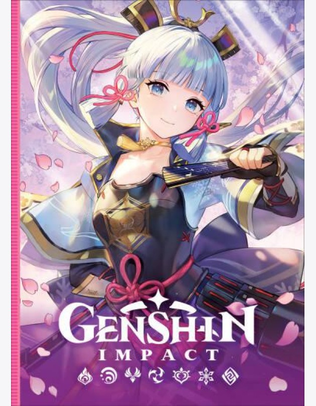 Genshin Impact на каждый день с наклейками (розовый)