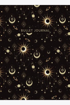 Блокнот в точку: Bullet Journal (эзотерический темный, 160 c., с наклейками)