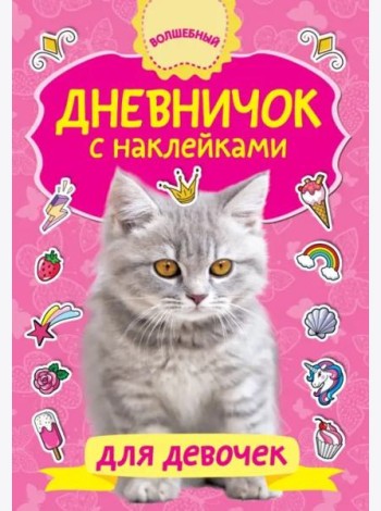 Дневничок с наклейками для девочки