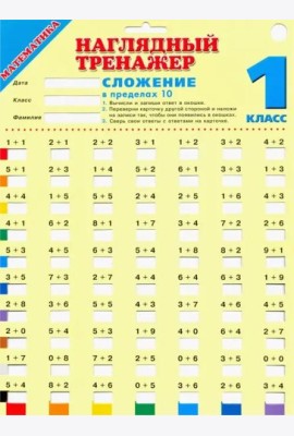 НаглядныйТренажер/Математика. Сложение в пределах 10. 1 класс