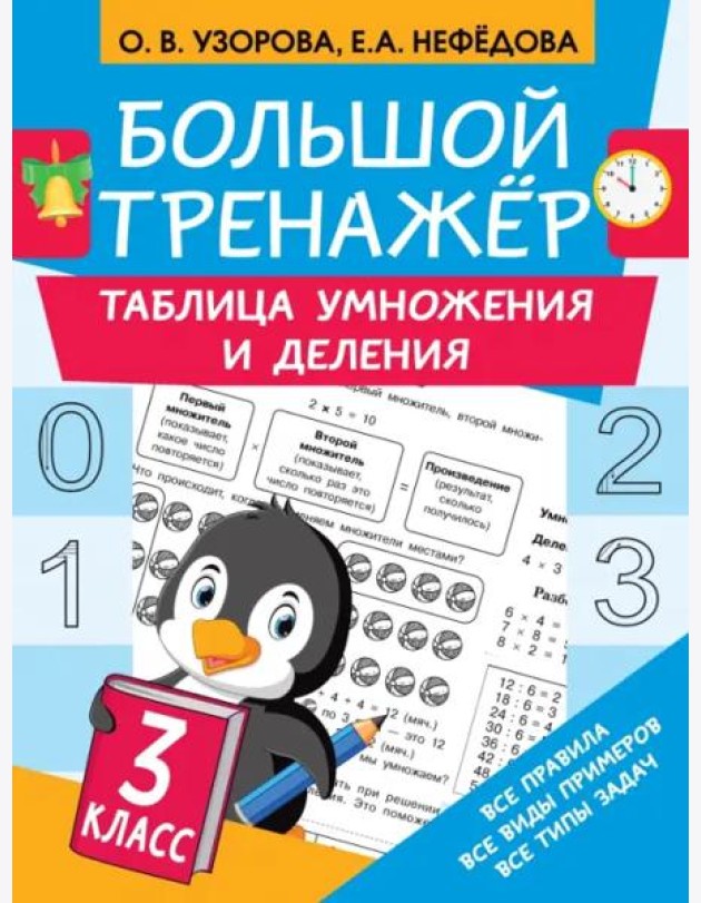 Большой тренажер. Таблица умножения и деления. 3 класс