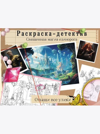 Потерянная гармония. Священная магия единорога: раскраска-детектив