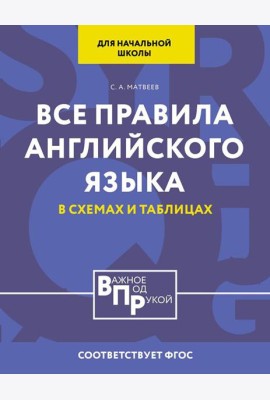 Все правила английского языка для начальной школы в таблицах и схемах