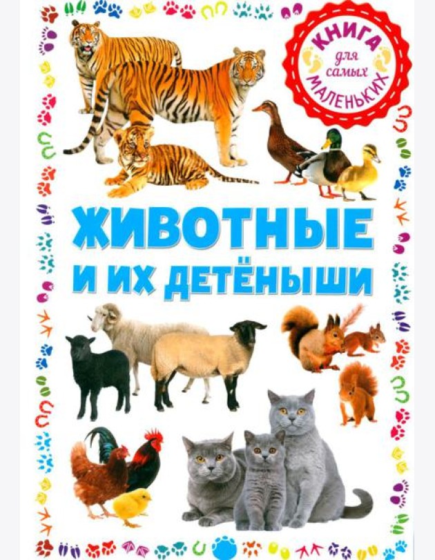 Животные и их детеныши. Книга для самых маленьких