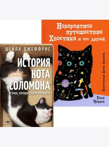 Книги про котиков для всей семьи (комплект из 2-х книг)