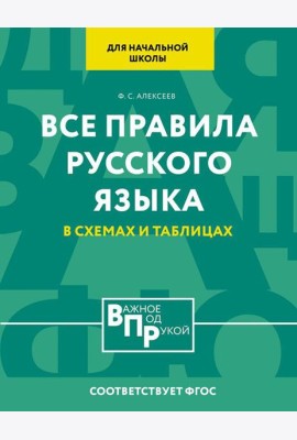 Все правила русского языка для начальной школы в схемах и таблицах