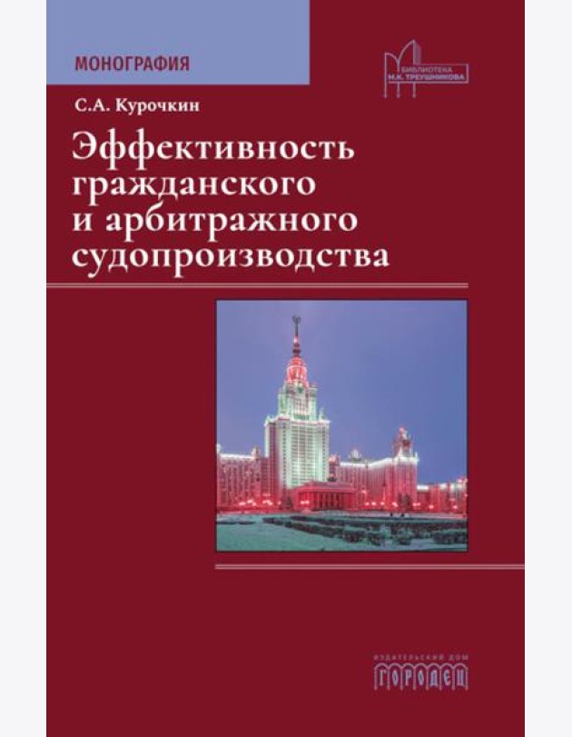Эффективность гражданского и арбитражного судопроизводства: монография