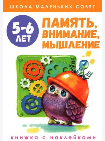 Память, внимание, мышление: книжка с наклейками. 5-6 лет