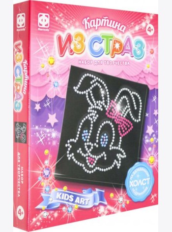 257314 Картина из страз Зайчик