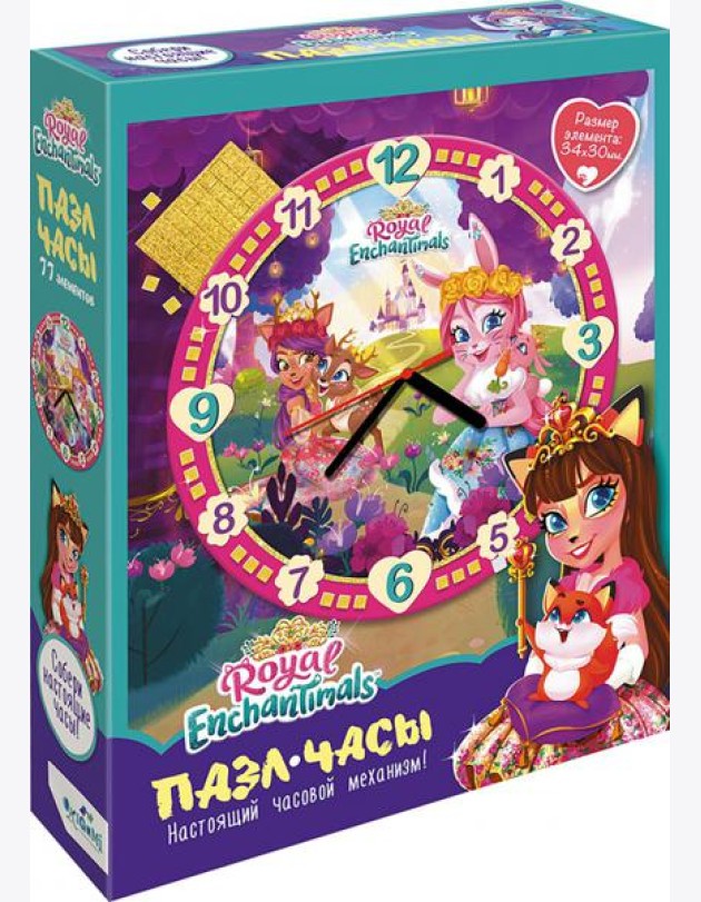Энчантималс.Пазл-77 Часы.Поспешим на бал!,06731