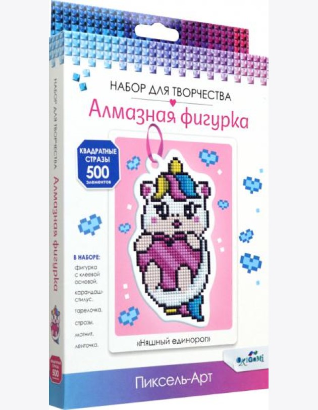 Алмазная фигурка Няшный единорог,08277