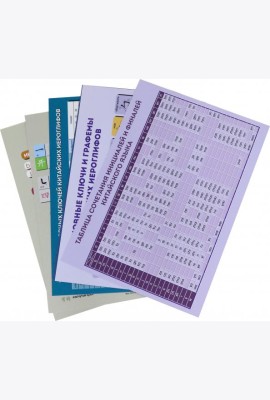 Комплект из 6 таблиц для изучения китайского языка (количество томов: 6)