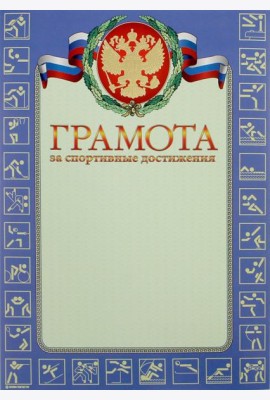 13527 Грамота за спортивные достижения