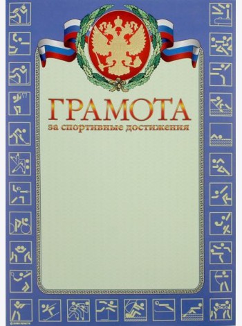 13527 Грамота за спортивные достижения