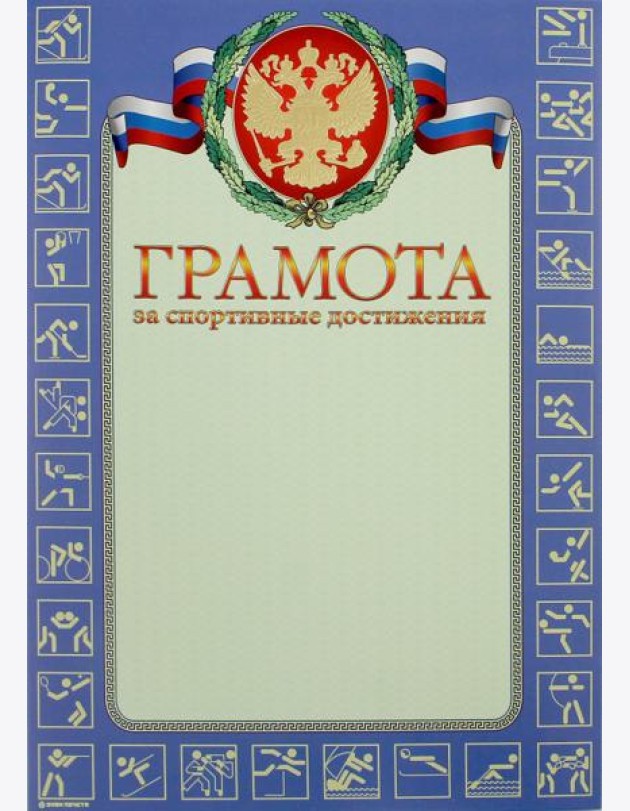 13527 Грамота за спортивные достижения
