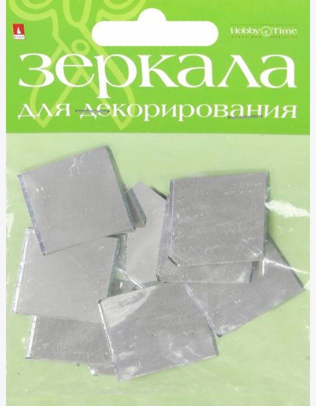 Зеркала д/декор.квадр,10шт,Ш.25мм,стекло,2-471/02