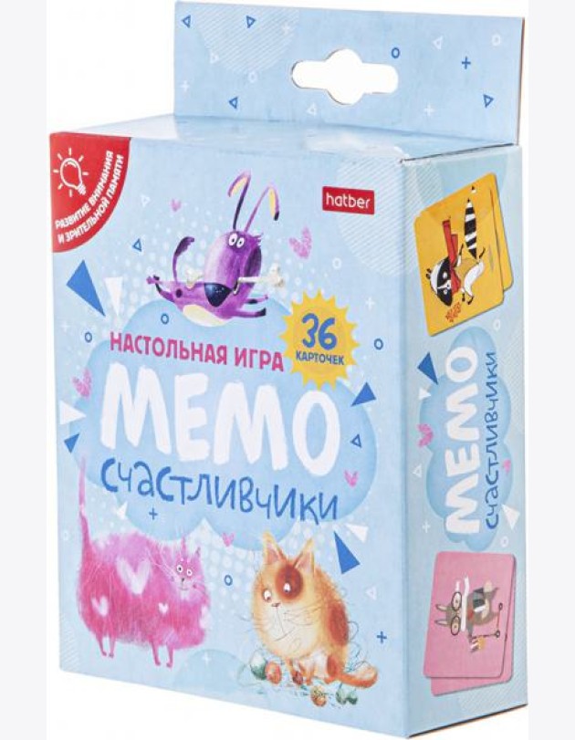 Игра настол.МЕМО Счастливчики (36карт),36ИнМ_26162