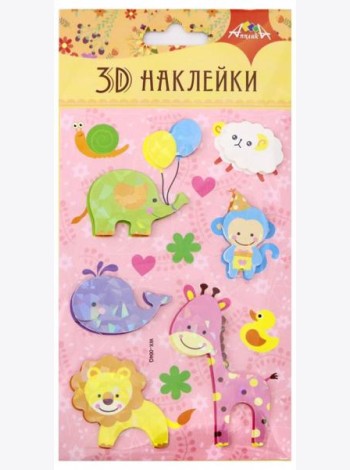 Наклейки 3D,9,5х18,5см,С3485-03