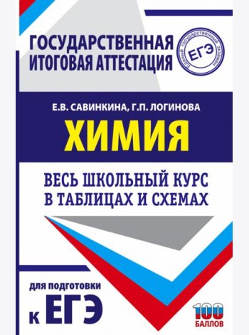 Химия. Весь школьный курс в таблицах и схемах для подготовки к ЕГЭ