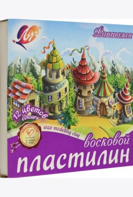 Пластилин воск. 12цв ФАНТАЗИЯ стек 25С 1523-08