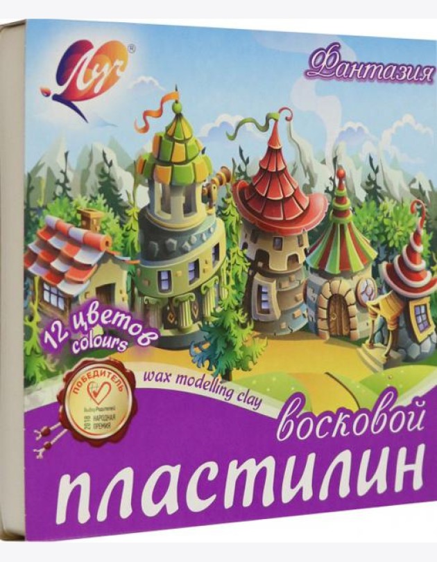 Пластилин воск. 12цв ФАНТАЗИЯ стек 25С 1523-08